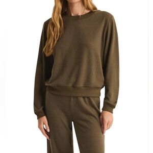 NWT Z Supply Russel Cozy Pullover Sweater Grape Leaf Size Small